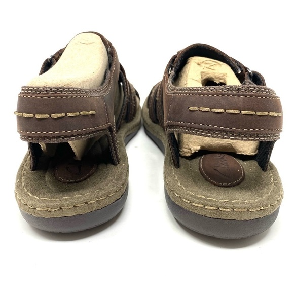 Clarks Men's Brown Union Open Toe Fisherman Sandals - Picture 6 of 9